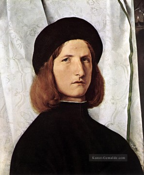 Porträt eines Man1 Renaissance Lorenzo Lotto Ölgemälde